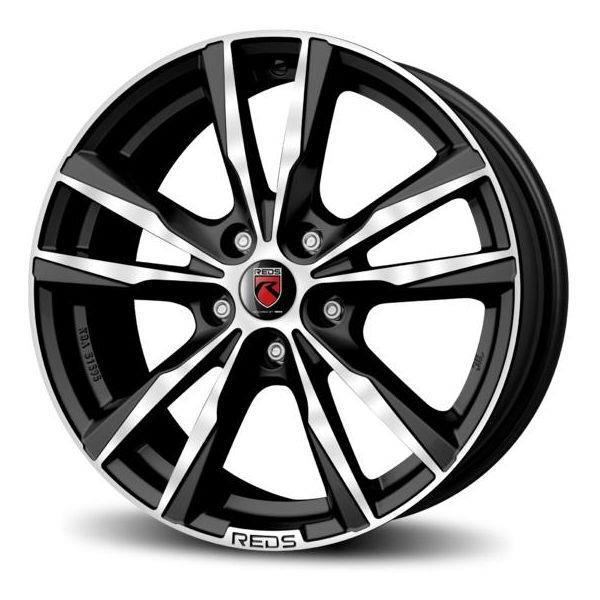 Reds K2 HD Matt Black polished 7.5xR17 5×108 ET45 72.3