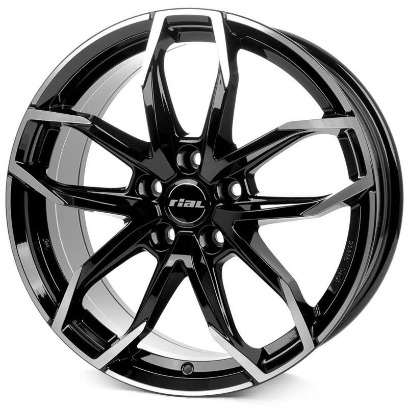 Rial Lucca diamond-black frontpolished 7.5xR17 5×114.3 ET45 70.1